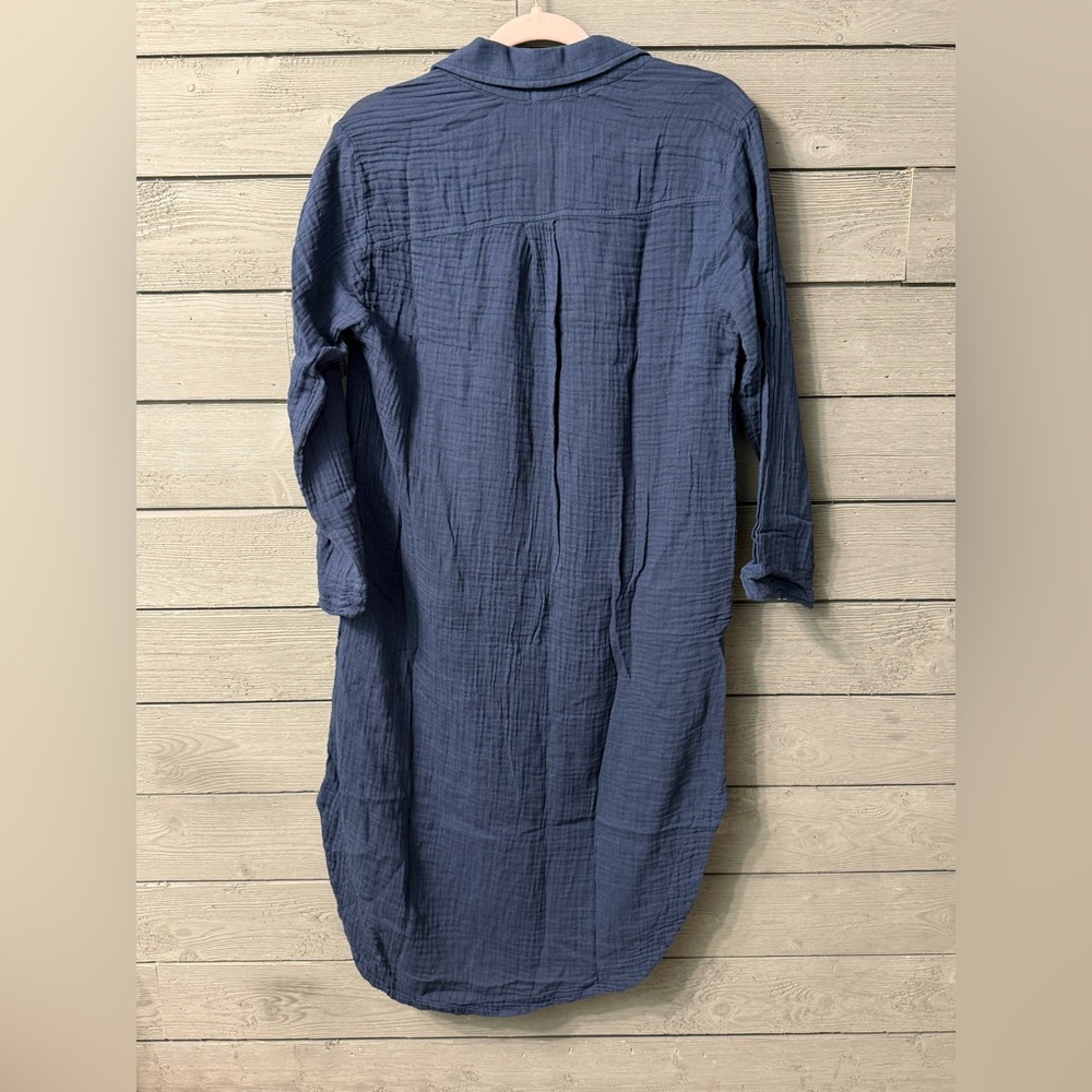NWT Sundry Shirttail Dress in Navy Sz Small (1) - Picture 10 of 13